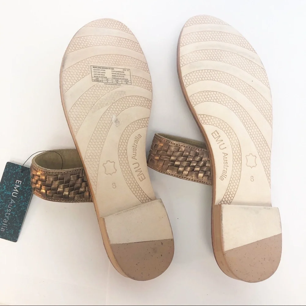 EMU Australia Ever Natural bronze leather‎ sandals